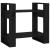 Bibliotecă/Separator cameră negru 60x35x57 cm lemn masiv pin GartenMobel Dekor