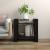Bibliotecă/Separator cameră negru 60x35x57 cm lemn masiv pin GartenMobel Dekor