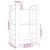 Bibliotecă/Separator cameră, alb,60x35x91 cm, lemn masiv pin GartenMobel Dekor