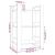 Bibliotecă/Separator cameră, gri, 60x35x91 cm, lemn masiv pin GartenMobel Dekor
