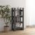 Bibliotecă/Separator cameră,gri, 60x35x125 cm, lemn masiv pin GartenMobel Dekor