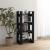 Bibliotecă/Separator cameră,negru, 60x35x125 cm, lemn masiv pin GartenMobel Dekor