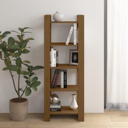 Bibliotecă/Separator cameră, maro miere, 60x35x160 cm lemn GartenMobel Dekor