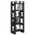 Bibliotecă/Separator cameră, negru, 60x35x160 cm, lemn masiv GartenMobel Dekor