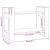 Bibliotecă/Separator cameră maro miere 80x35x56,5 cm lemn masiv GartenMobel Dekor