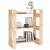 Bibliotecă/Separator cameră, 80x35x91 cm, lemn masiv de pin GartenMobel Dekor