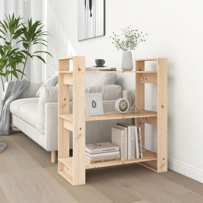 Bibliotecă/Separator cameră, 80x35x91 cm, lemn masiv de pin GartenMobel Dekor