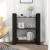 Bibliotecă/Separator cameră, negru, 80x35x91 cm, lemn masiv pin GartenMobel Dekor
