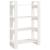 Bibliotecă/Separator cameră, alb, 80x35x125 cm, lemn masiv pin GartenMobel Dekor