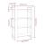 Bibliotecă/Separator cameră, alb, 80x35x125 cm, lemn masiv pin GartenMobel Dekor