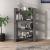 Bibliotecă/Separator cameră, gri, 80x35x125 cm, lemn masiv pin GartenMobel Dekor