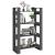 Bibliotecă/Separator cameră, gri, 80x35x125 cm, lemn masiv pin GartenMobel Dekor