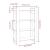 Bibliotecă/Separator cameră, gri, 80x35x125 cm, lemn masiv pin GartenMobel Dekor