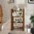 Bibliotecă/Separator cameră maro miere 80x35x125 cm lemn masiv GartenMobel Dekor