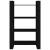 Bibliotecă/Separator cameră negru 80x35x125 cm lemn masiv pin GartenMobel Dekor