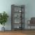 Bibliotecă/Separator cameră, gri, 80x35x160 cm, lemn masiv pin GartenMobel Dekor
