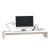 Suport pentru monitor, alb, 100x27x15 cm, lemn masiv pin GartenMobel Dekor