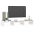 Stand pentru monitor, alb, 60x24x10,5 cm, lemn masiv de pin GartenMobel Dekor
