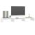 Stand pentru monitor, alb, 80x24x10,5 cm, lemn masiv de pin GartenMobel Dekor