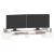 Suport pentru monitor, alb, 100x27,5x15 cm, lemn masiv pin GartenMobel Dekor