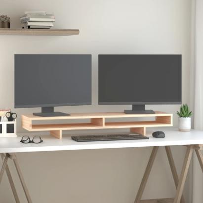 Suport pentru monitor, 100x27x14 cm, lemn masiv de pin GartenMobel Dekor