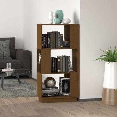 Bibliotecă/Separator cameră maro miere 51x25x101 cm lemn pin GartenMobel Dekor