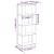 Bibliotecă/Separator cameră maro miere 51x25x132 cm lemn pin GartenMobel Dekor