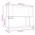 Bibliotecă/Separator cameră, 80x25x70 cm, lemn masiv pin GartenMobel Dekor