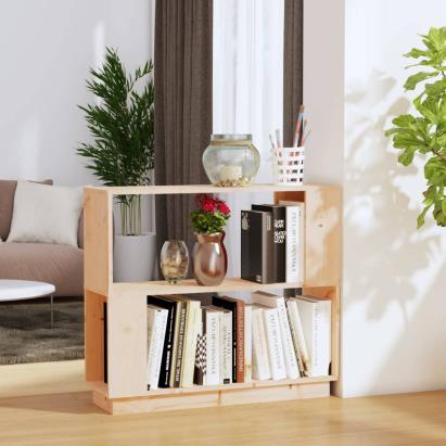 Bibliotecă/Separator cameră, 80x25x70 cm, lemn masiv pin GartenMobel Dekor