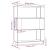 Bibliotecă/Separator cameră, gri, 80x25x101 cm lemn masiv pin GartenMobel Dekor
