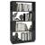 Bibliotecă/Separator cameră, gri, 80x25x132 cm, lemn masiv pin GartenMobel Dekor