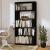 Bibliotecă/Separator cameră negru 80x25x163,5 cm lemn masiv pin GartenMobel Dekor
