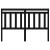 Tăblie de pat, negru, 156x4x100 cm, lemn masiv de pin GartenMobel Dekor