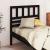 Tăblie de pat, negru, 106x4x100 cm, lemn masiv de pin GartenMobel Dekor
