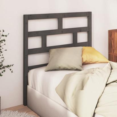 Tăblie de pat, gri, 96x4x100 cm, lemn masiv de pin GartenMobel Dekor