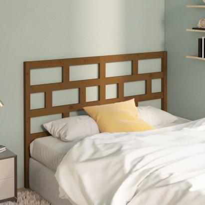 Tăblie de pat, maro miere, 146x4x100 cm, lemn masiv de pin GartenMobel Dekor