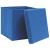Cutii depozitare cu capace 10 buc. albastru 32x32x32 cm, textil GartenMobel Dekor