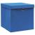 Cutii depozitare cu capace 10 buc. albastru 32x32x32 cm, textil GartenMobel Dekor