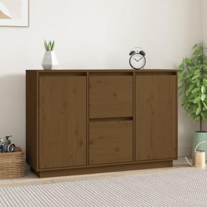 Servantă, maro miere, 111x34x75 cm, lemn masiv de pin GartenMobel Dekor