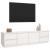 Comodă TV, alb, 176x37x47,5 cm, lemn masiv de pin GartenMobel Dekor