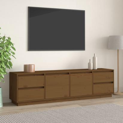 Comodă TV, maro miere, 176x37x47,5 cm, lemn masiv de pin GartenMobel Dekor