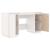 Birou, alb, 140x50x75 cm, lemn masiv de pin GartenMobel Dekor