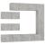 Set dulapuri TV, 7 piese, gri beton, lemn prelucrat GartenMobel Dekor