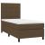 Pat box spring cu saltea, maro închis, 90x190 cm, textil GartenMobel Dekor