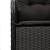 Set mobilier de grădină cu perne, 9 piese, negru, poliratan GartenMobel Dekor