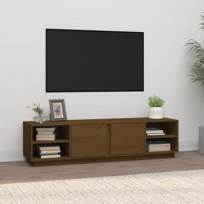 Comodă TV, maro miere, 156x40x40 cm, lemn masiv de pin GartenMobel Dekor
