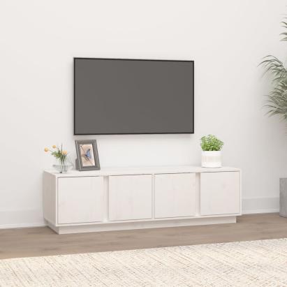 Comodă TV, alb, 140x40x40 cm, lemn masiv de pin GartenMobel Dekor