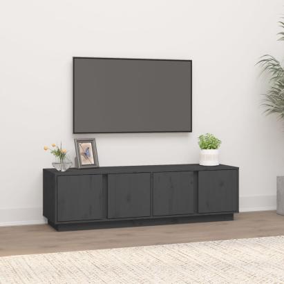 Comodă TV, gri, 140x40x40 cm, lemn masiv de pin GartenMobel Dekor