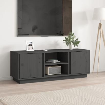 Comodă TV, gri, 110x35x40,5 cm, lemn masiv de pin GartenMobel Dekor