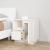 Noptiere, 2 buc., alb, 50x34x50 cm, lemn masiv de pin GartenMobel Dekor